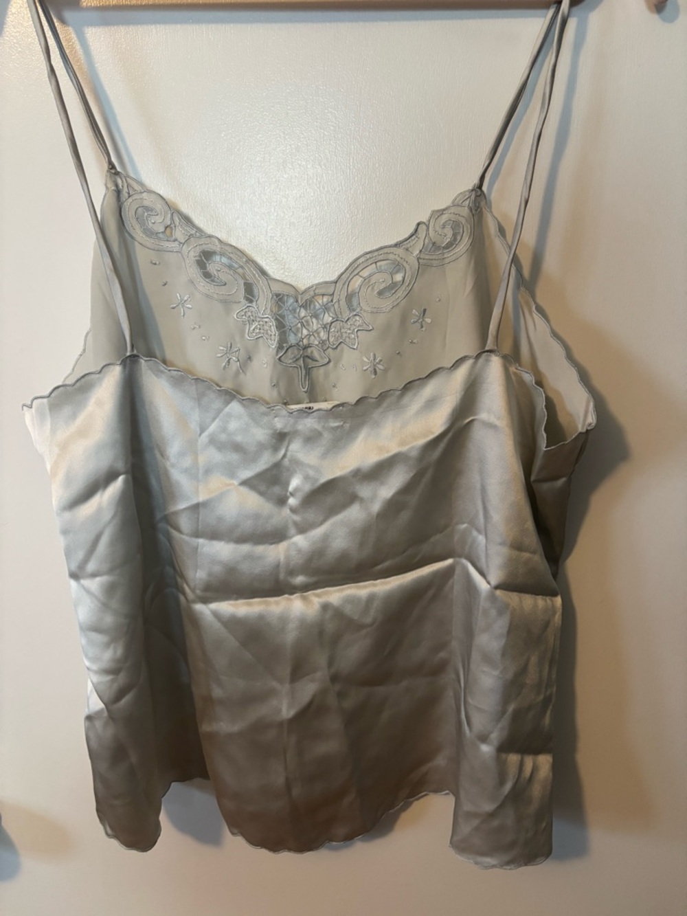 Vintage Feminine 100% Silk Lace Trim Flirty Romantic Soft Girl Set - Picture 6 of 6